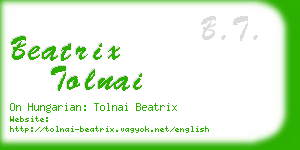 beatrix tolnai business card